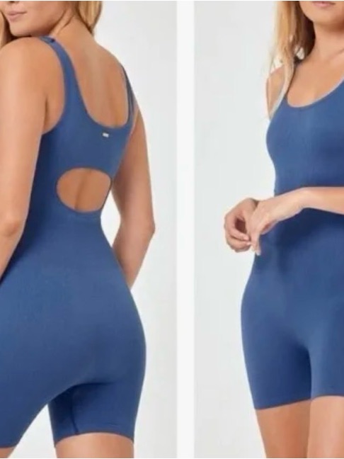L*Space Active Ribbed Electric Blue Top